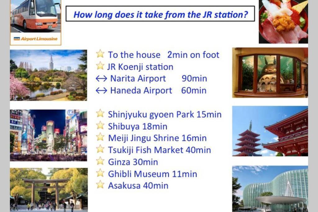 Cutefamilyhouse! 3Ldk 6Minshinjuku 3Minjrsta Cozy,Fun,Bright! Kidsfree Under6Yrs Villa Tokyo Eksteriør billede